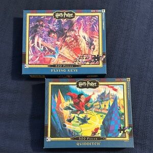 Harry Potter 2 Puzzle Set - Flying Keys and Quidditch (500 Pieces)
